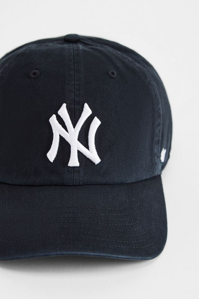 '47 Brand Schwarze NY Yankees Clean Up Kappe #1
