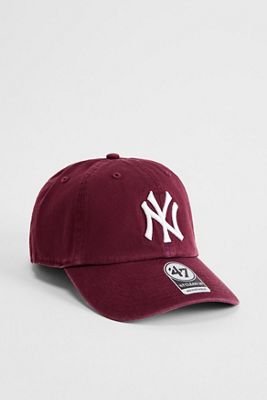 '47 Brand Burgundy NY Yankees Clean Up Cap