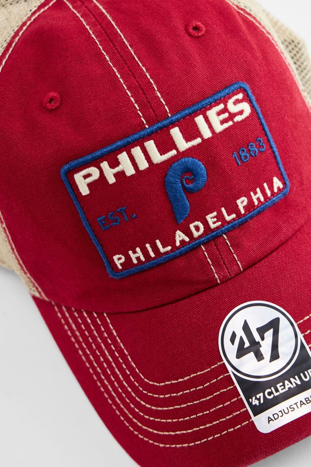 '47 Brand Red Phillies Trucker Cap #1