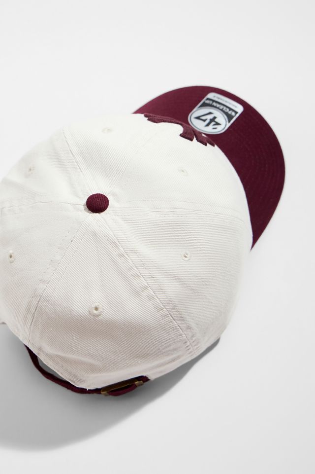 Gorra Clean Up NY Yankees Exclusiva UO en Burdeos con Contraste de '47 Brand #2
