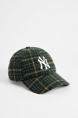 Casquette Clean Up NY Yankees à carreaux verts exclusivité UO de '47 Brand