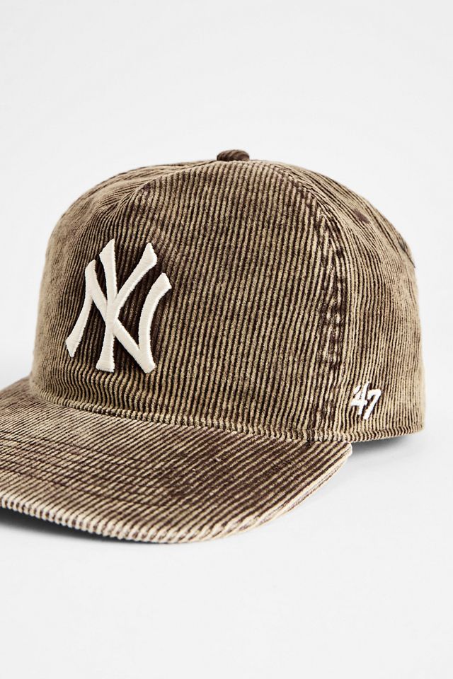 Casquette Hitch NY Yankees en velours côtelé marron '47 Brand #1