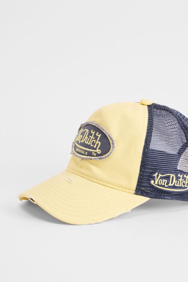 Casquette de camionneur Von Dutch UO Exclusive jaune #1