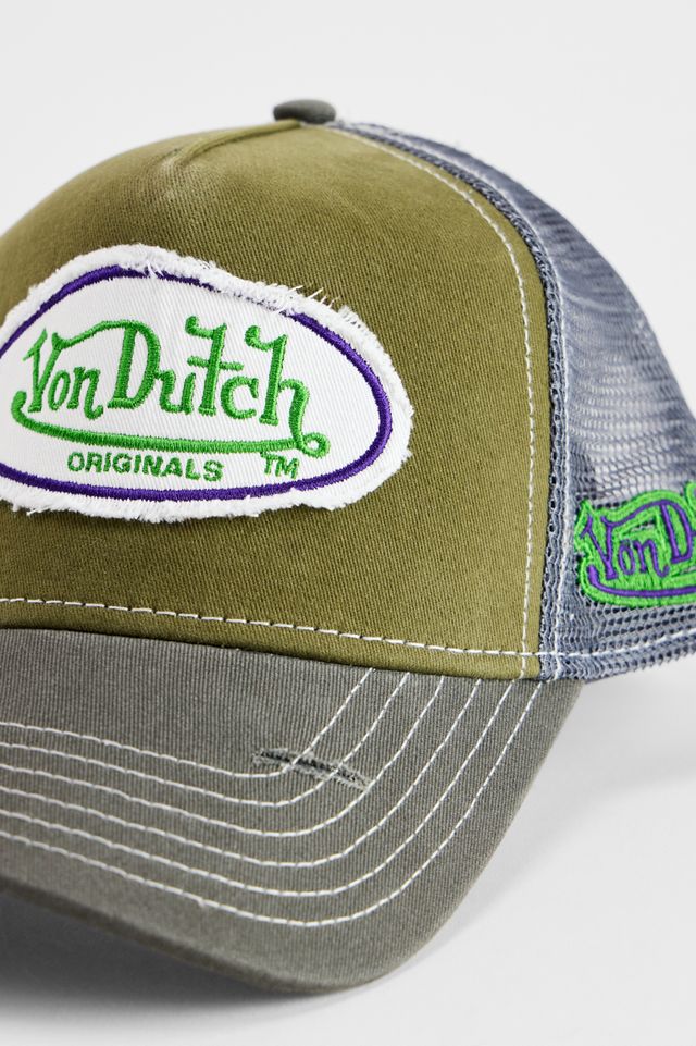 Casquette de camionneur kaki exclusive UO Von Dutch #2