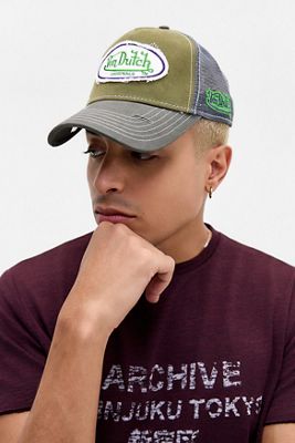Cappellino Trucker Kaki Esclusiva UO Von Dutch