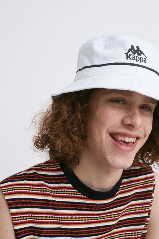 White kappa cheap bucket hat