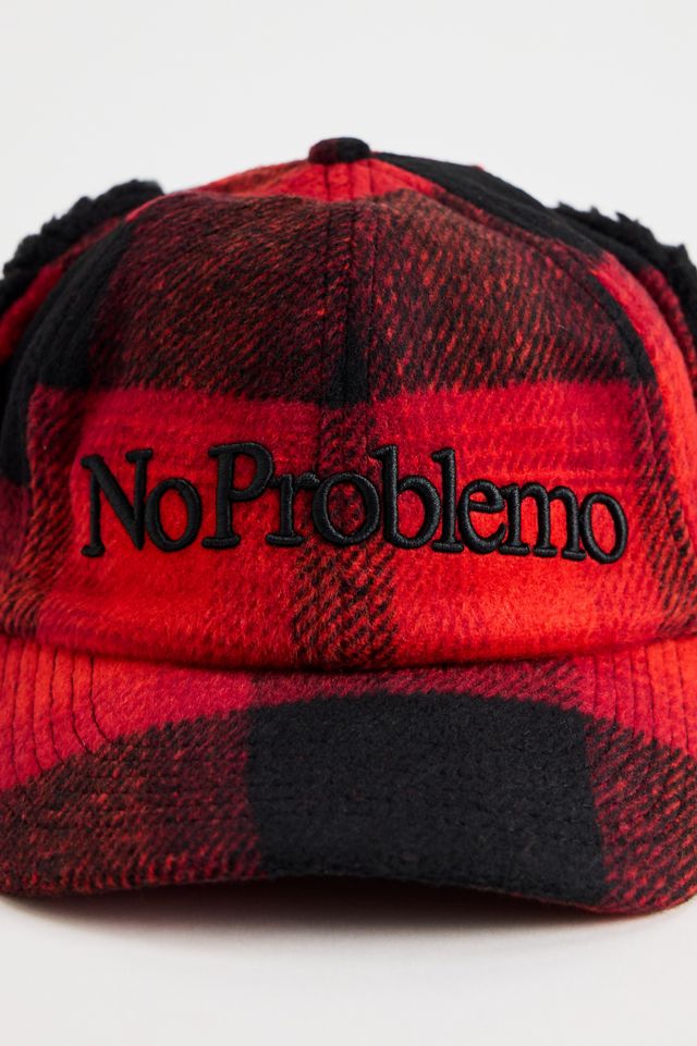 No Problemo Plaid Dog Ear Flat Cap #1