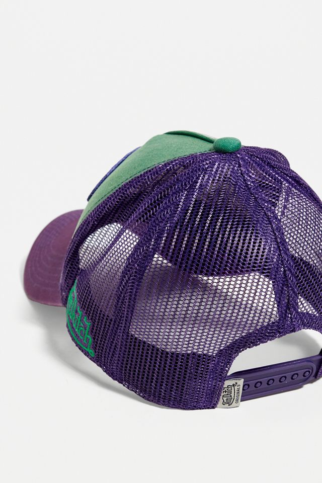 Von Dutch - Casquette Trucker vert et violet #3