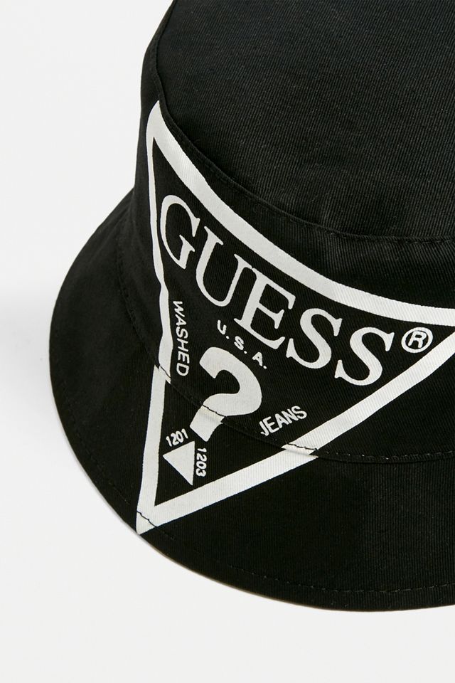 GUESS Cotton Twill Reversible Bucket Hat Urban Outfitters UK