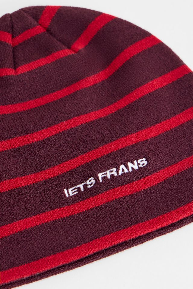 iets frans... Red Stripe Skull Beanie #1