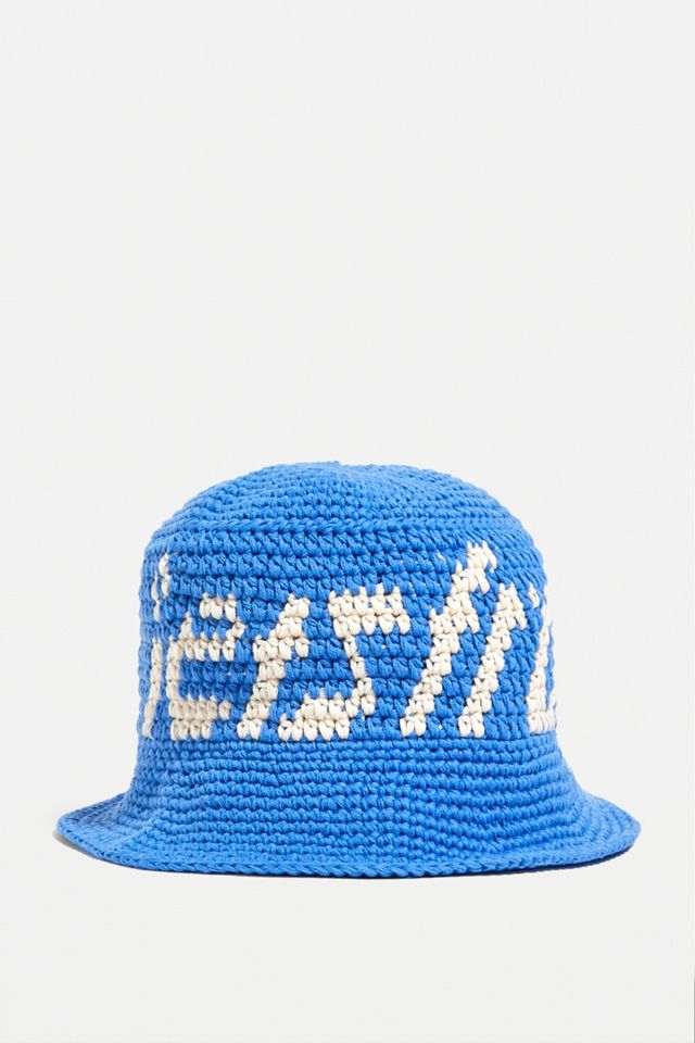 iets frans... Blue Knitted Bucket Hat #2