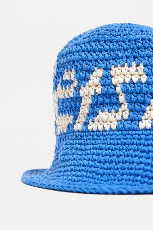 iets frans... Blue Knitted Bucket Hat #3