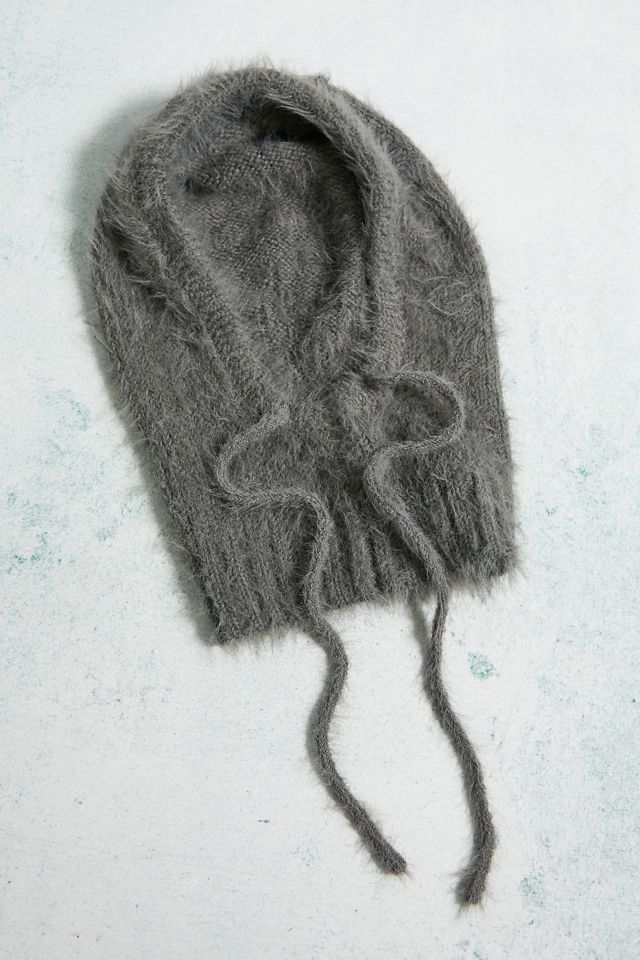 iets frans... Taupe Fluffy Knit Hood #1