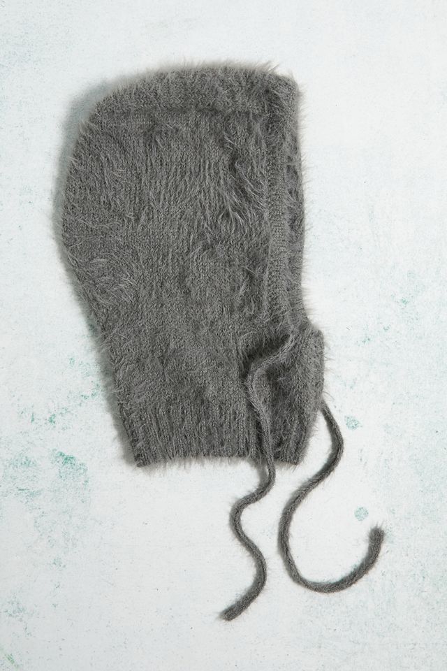 iets frans... Taupe Fluffy Knit Hood #2