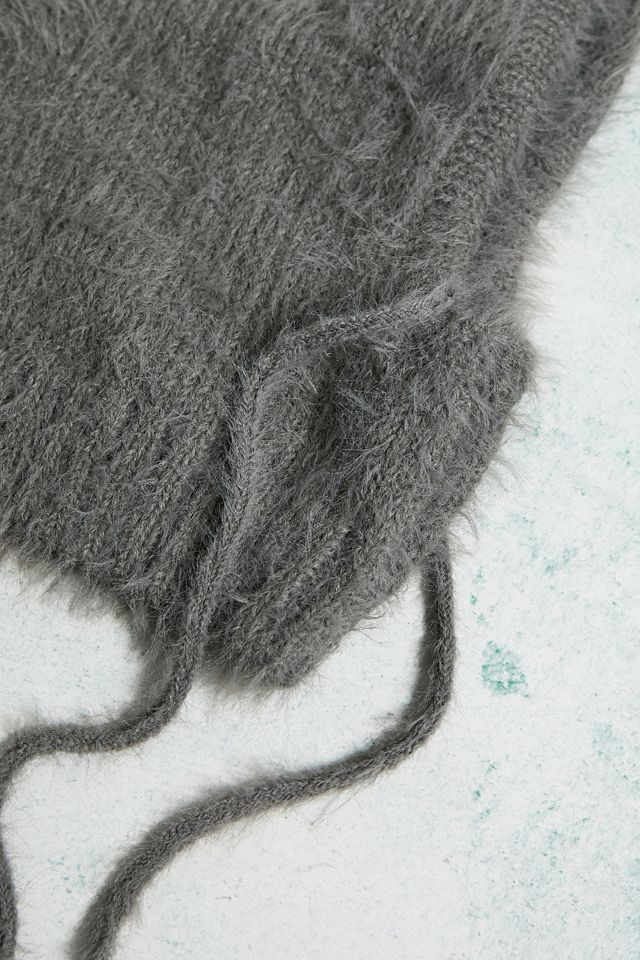 iets frans... Taupe Fluffy Knit Hood #3