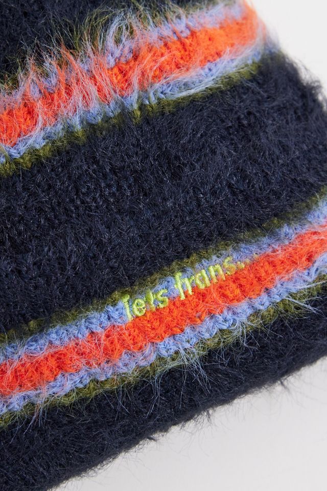 Urban Outfitters Eyelash Knit Beanie Orange NEW UO Eyelash Knit Swirl Bucket Hat | Urban Outfitters UK main image 2