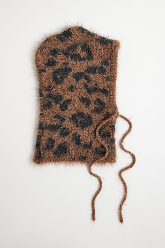 UO Leopard Print Knit Hood #1