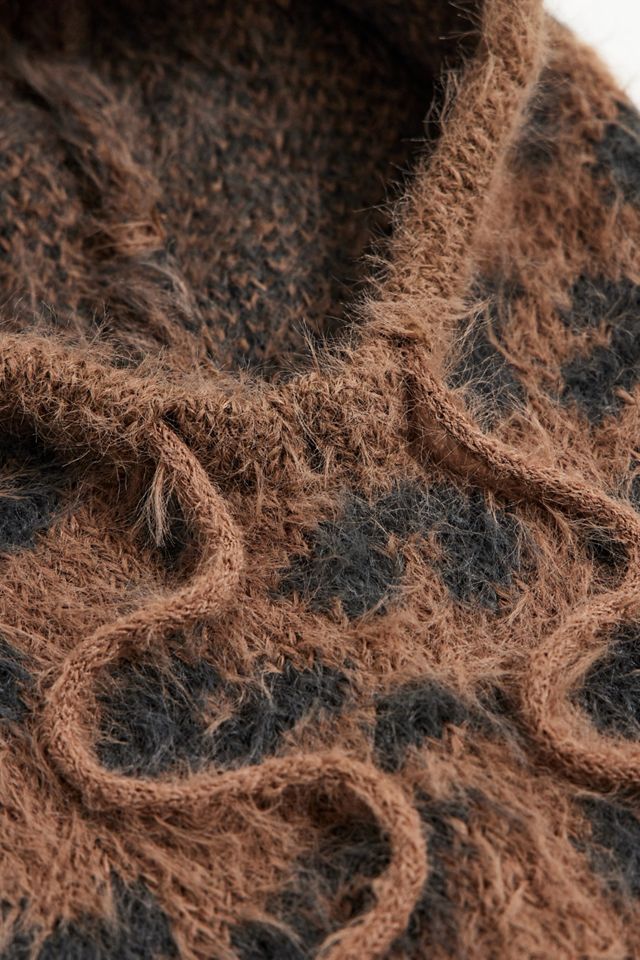 UO Leopard Print Knit Hood #3
