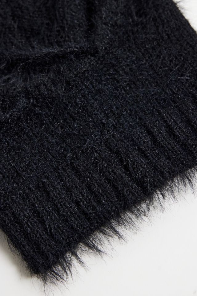 UO Black Knit Hood #3