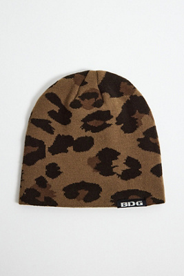 BDG Leopard Skull Beanie | Urban Outfitters UK