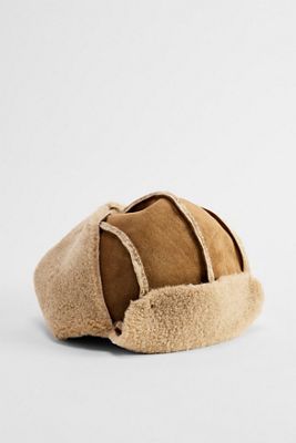 UO Tan Faux Suede Trapper Hat