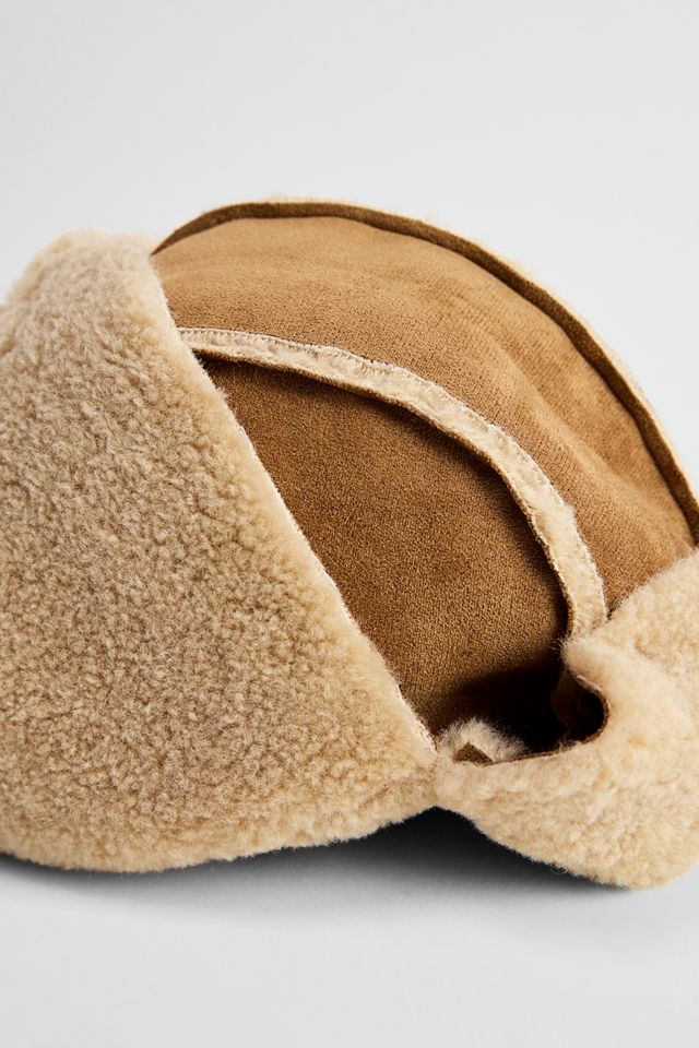 UO Tan Faux Suede Trapper Hat #2