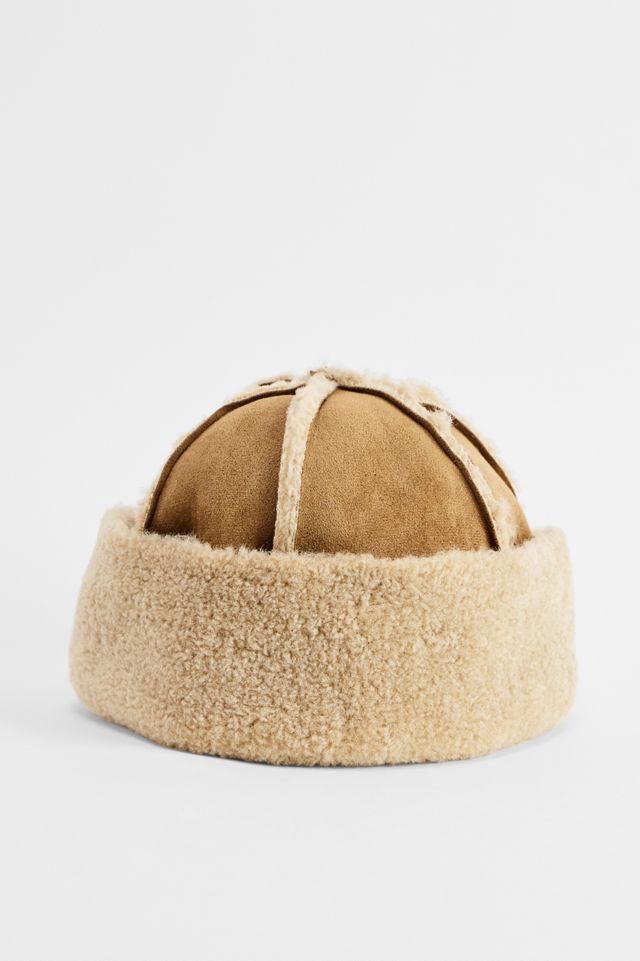 UO Tan Unechtes Wildleder Docker Hut #3