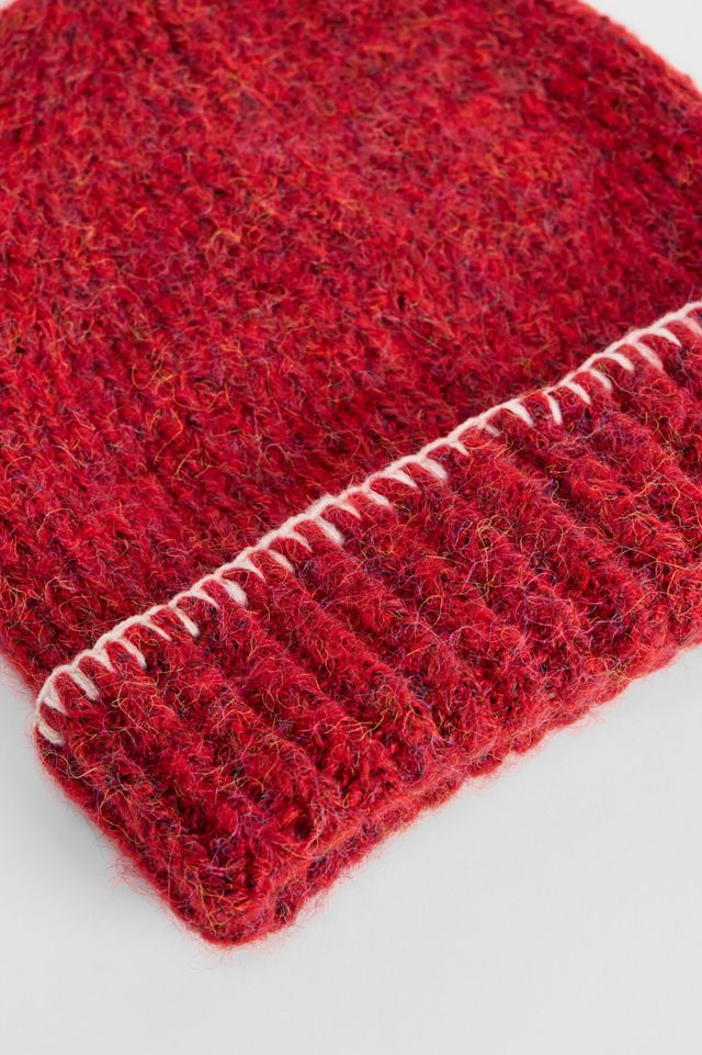 BDG Red Beanie #1