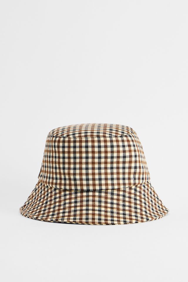 iets frans... Brown Check Bucket Hat #2