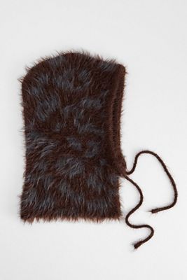 UO Leoparden-Print Flauschige Kapuze