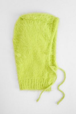 UO Lime Fluffy Hood