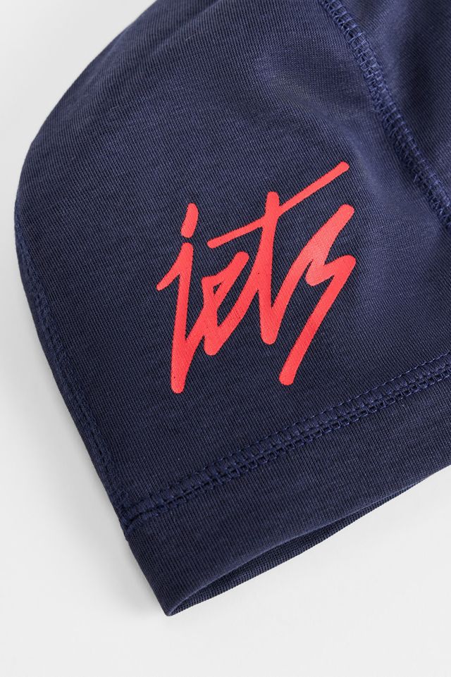 Bonnet en jersey bleu marine avec tête de mort iets frans... #1