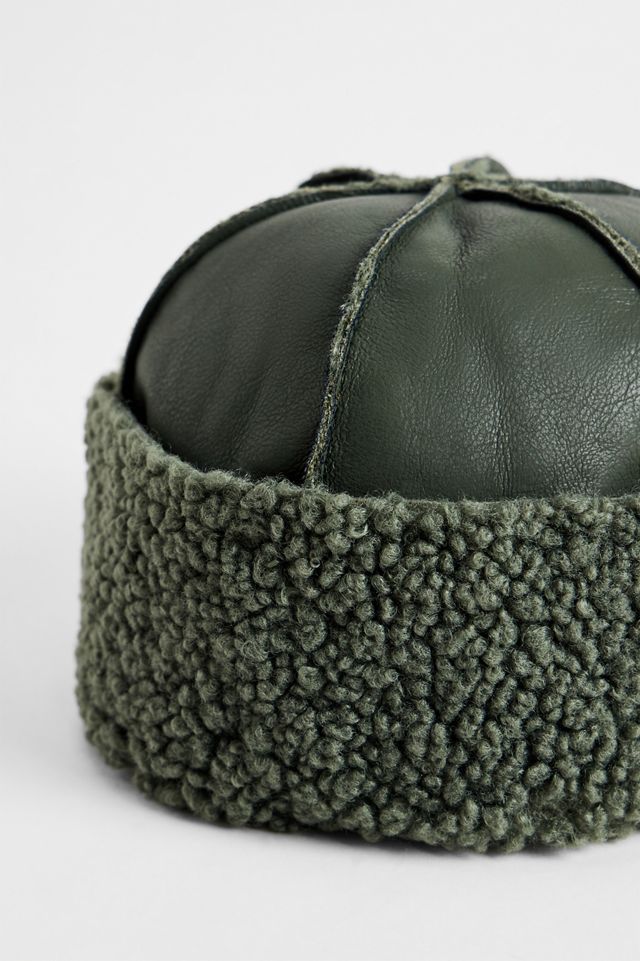 Cappello Docker in Finta Pelle Scamosciata UO #1