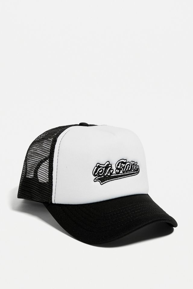 iets frans... – Trucker-Cap aus Schaumstoff in Weiß mit Logoschriftzug #2