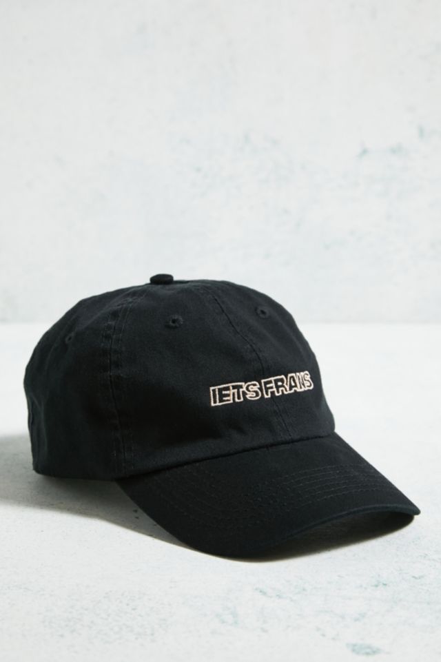 iets frans... Solid Black Big Embroidered Logo Cap | Urban Outfitters UK