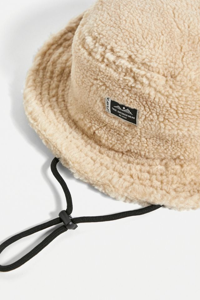 KAVU Camel Fur Ball Boonie Hat | Urban Outfitters UK display picture 2