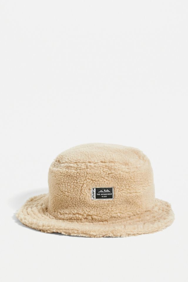 KAVU Camel Fur Ball Boonie Hat | Urban Outfitters UK display picture 1