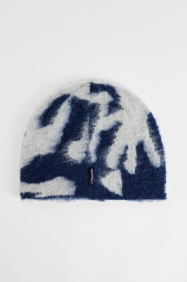 Gramicci Navy Mohair Burly Runningman Beanie #2