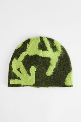 Gramicci Green Mohair Burly Runningman Beanie
