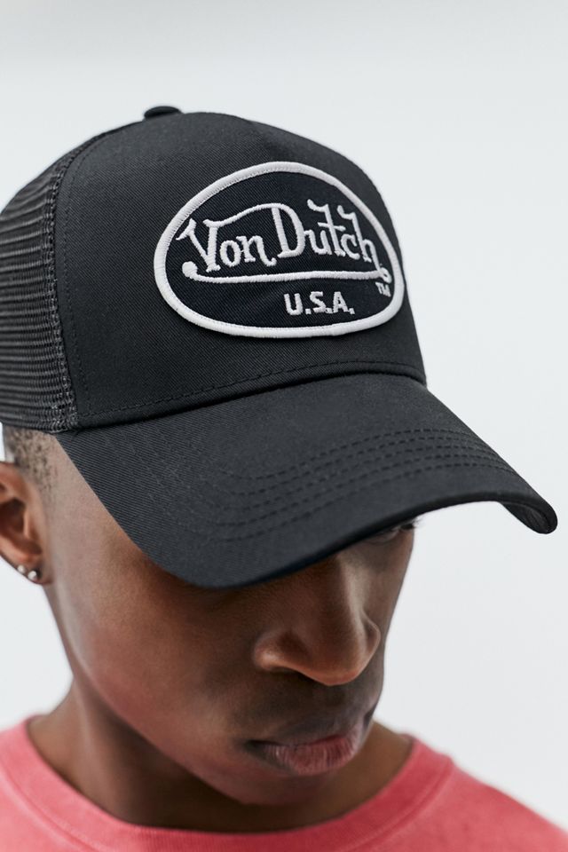 Von Dutch Black Trucker Hat