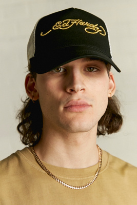 Ed Hardy Black Logo Cap | Urban Outfitters UK