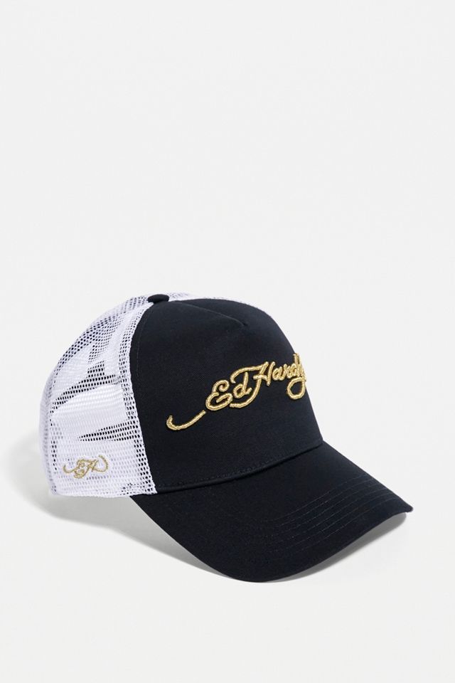 Ed Hardy Black Logo Cap | Urban Outfitters UK