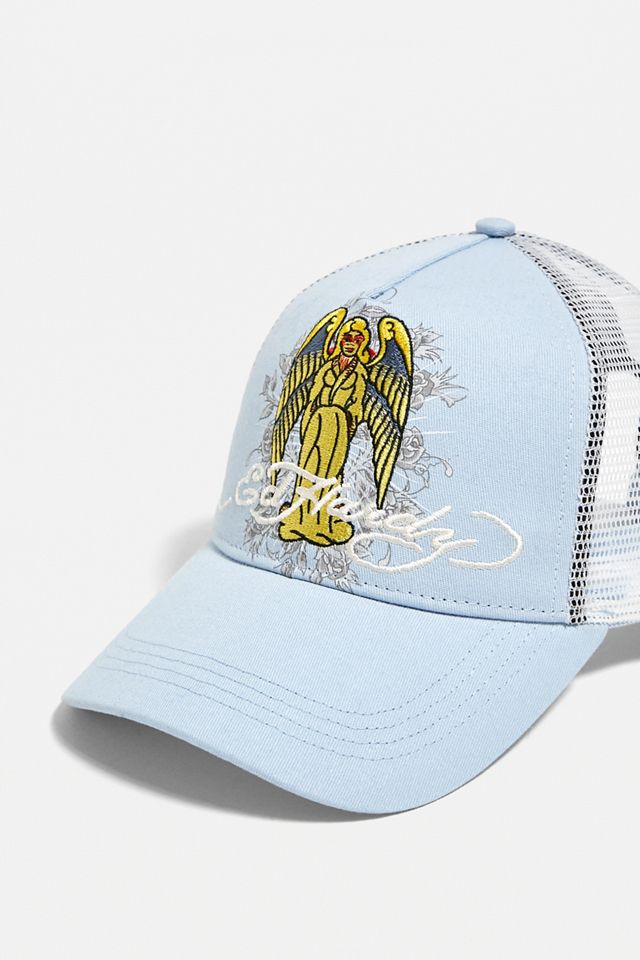 Ed Hardy - Casquette trucker ange bleu #1