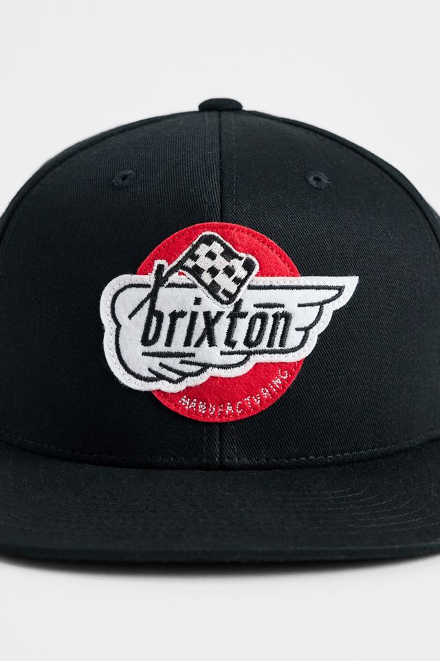 Brixton Schwarze Heyward Snapback-Kappe #1