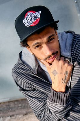 Brixton Black Heyward Snapback Cap