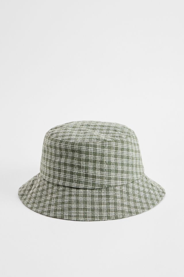 iets frans... Sombrero Bucket de Cuadros Verde #2