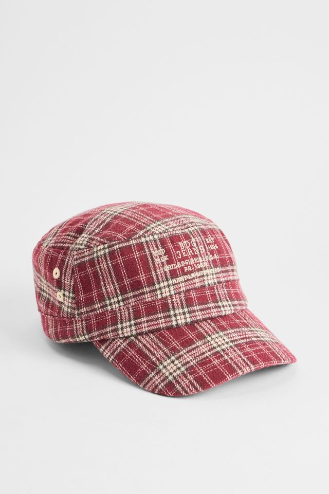 BDG Red Check Train Cap #1
