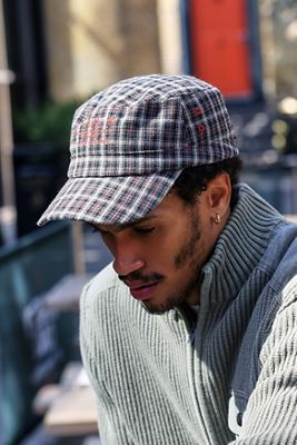 Casquette de conducteur à carreaux noirs BDG
