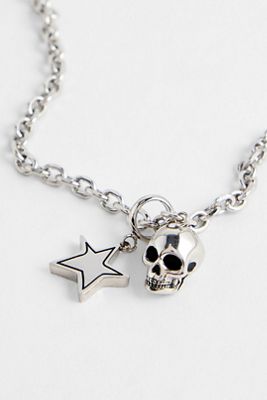 Ed Hardy Glory Stars Skull Pendant Necklace