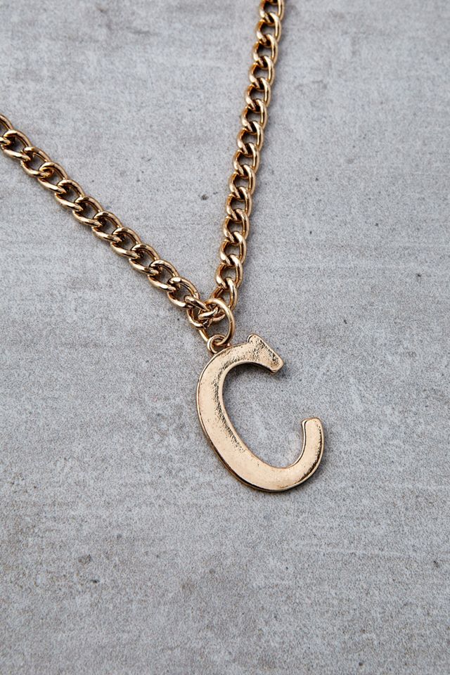 Letter Pendant Necklace